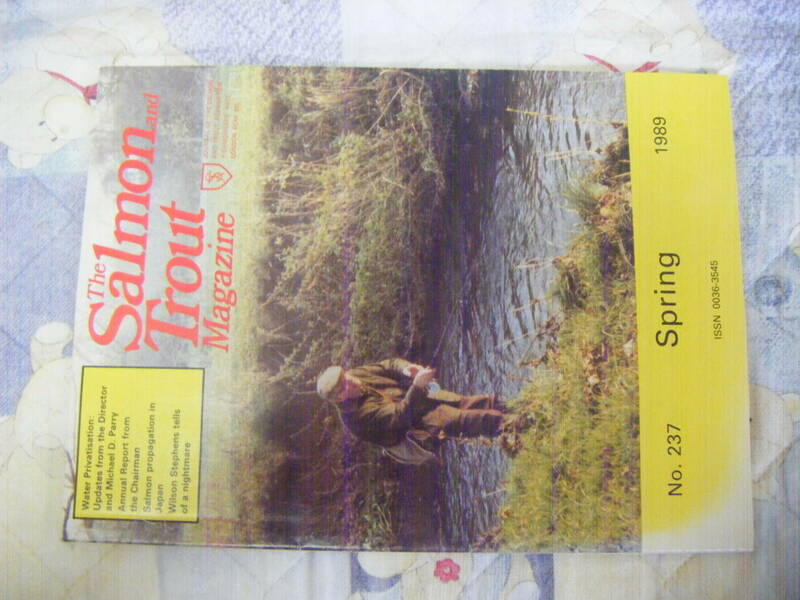 洋書。『The Salmon and Trout Magazine 1989年・春号/Number.237』。鮭鱒釣り・季刊誌。オールド。