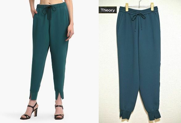 ●美品！Theory【セオリー】プルオンジョガーパンツ(CREPE.COMBO/SLOUCHY.JOGGER)(*^_^*)定価24,000円+税