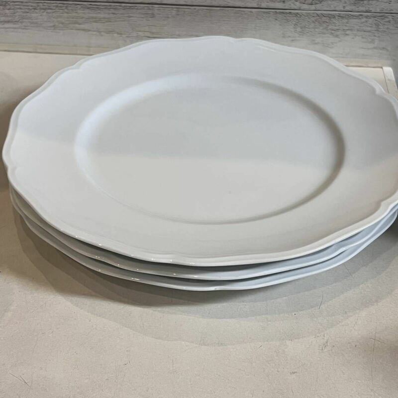 白い食器 ホワイトプレート 3枚 ディナープレート 26.8cm お皿 洋食器 複数枚あり 飲食店などに