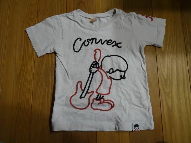 CONVEX コンベックス 半袖 Tシャツ キッズ 110 ギター 白T