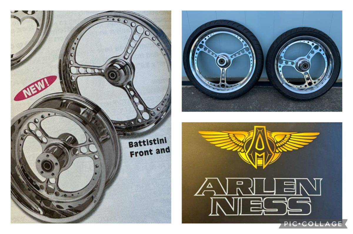 ARLEN NESS 21x3.5 フロント バティスティーニ ホットロッド ドリルド NESS-TECH Battistini HOTROD 21インチ アーレン ネス アレンネス