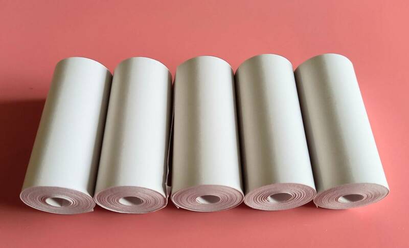 POS 57mm サーマルプリンター用 ロール レシート 感熱紙(4.5m) 5個 Thermal Printer Roll Receipt Paper