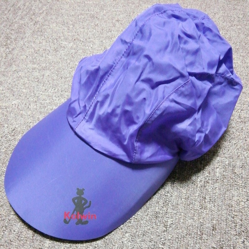 ★【古着】Kolwin(コルウィン)　帽子(サンバイザー)　紫(パープル)