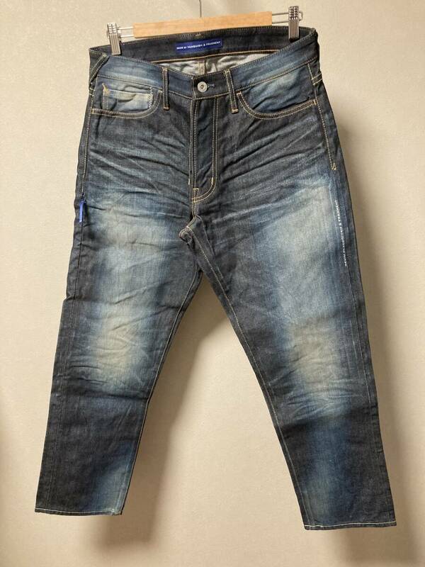 DENIM BY VANQUISH & FRAGMENT デニムバイヴァンキッシュ　フラグメントデザイン　VFP1021 加工デニムパンツ 32 藤原ヒロシ　バンキッシュ