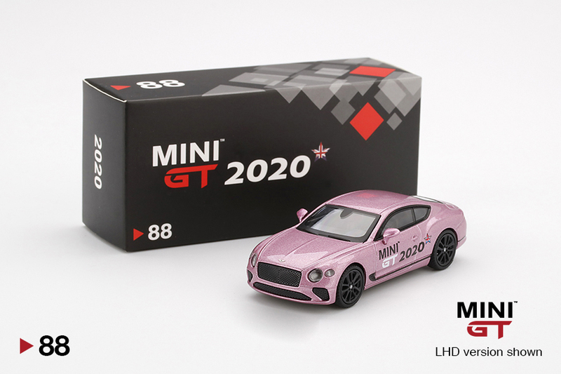 MINI GT 1/64 ベントレー コンチネンタル GT 2020 Bentley Continental GT Passion Pink MGT00088-L イベント限定 非売品
