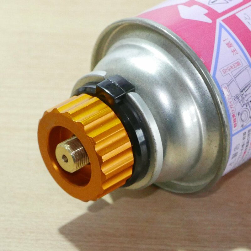 OD缶 CB缶 変換アダプター ガス漏れ防止弁付き (汎用カセットコンロ用ガスボンベ 互換アダプター)