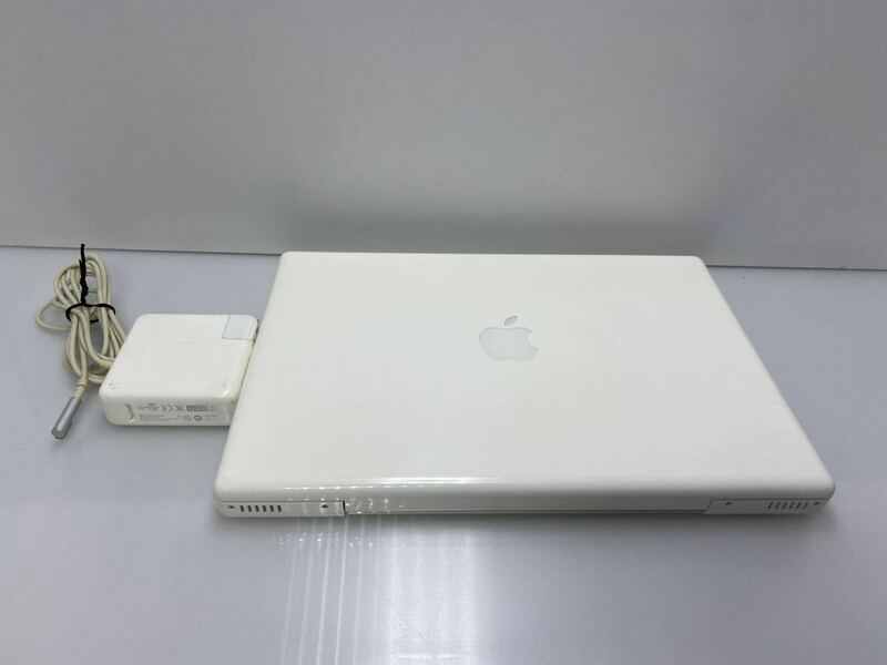 DP-020302 美品 OS起動　キーボードのみ確認　Apple MacBook A1181 ブラックモデル/初代MacBook/13.3/CoreDuo 2.1GHz/1GBメモリ