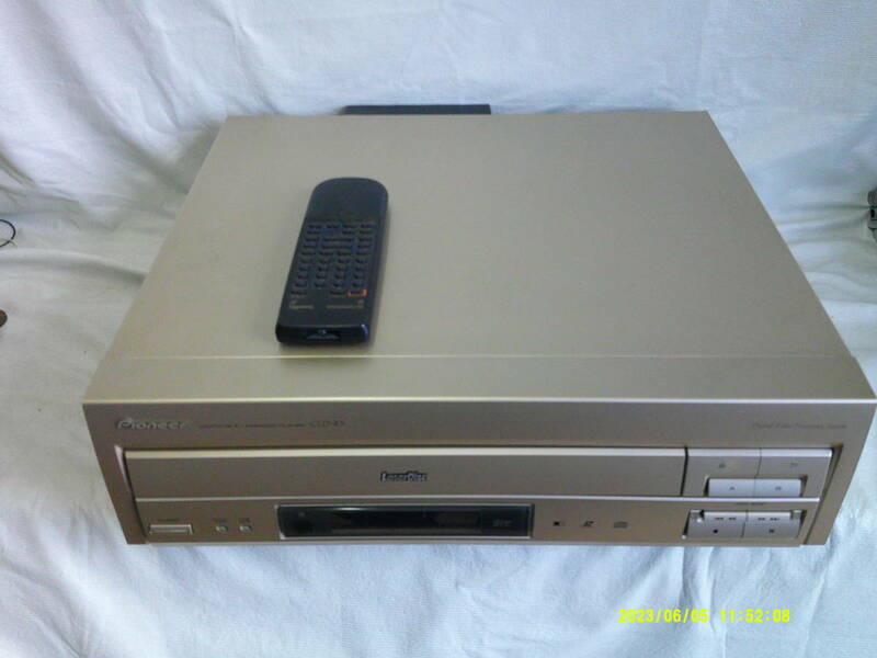 ●パイオニア●コンパクトレーザーディスクプレーヤー　CLD-R5　リモコン付き　Pioneer　中古　当時物