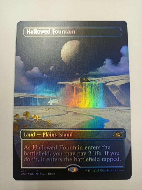 MTG 神聖なる泉 / Hallowed Fountain ボーダーレス Foil UNF