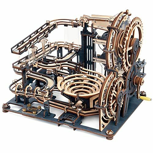 ROKR 立体 パズル 木製 3d ウッド 子供 大人 向け 知育 14歳+ ローラーコースター 可動 模型 イラスト説