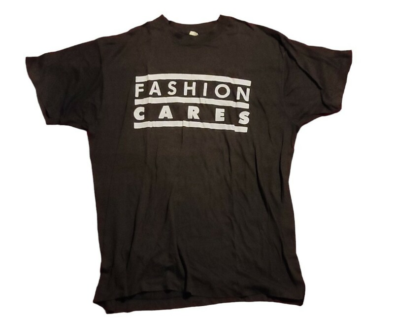 #ビンテージ半袖Tシャツ#FASHION CARES#インターナショナルAIDS DAY#HIVとエイズへの意識を高めるイベント1987年チャリティＴシャツ