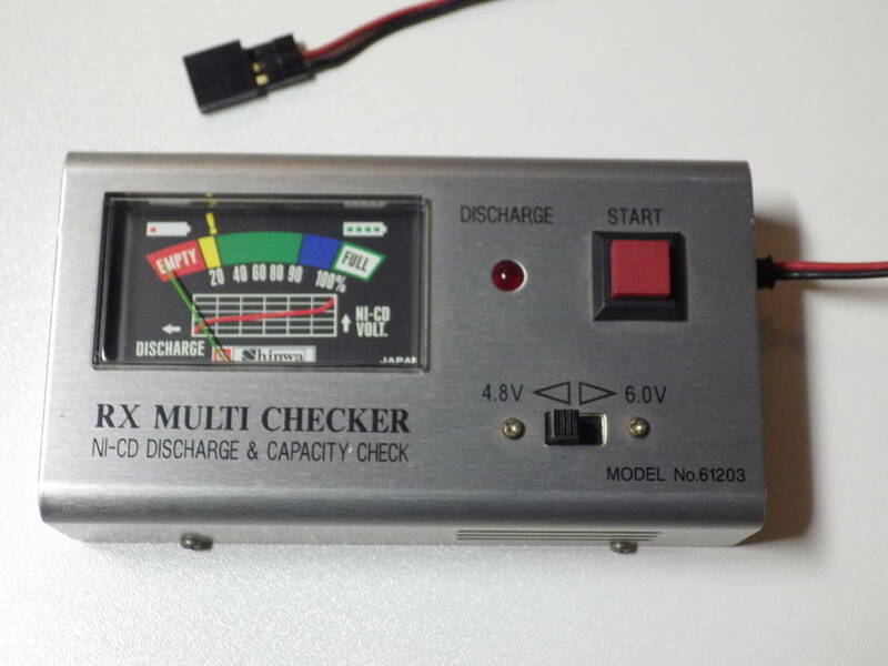 受信機用電池チェッカー＆放電器 Ni-CD用 Shinwa 