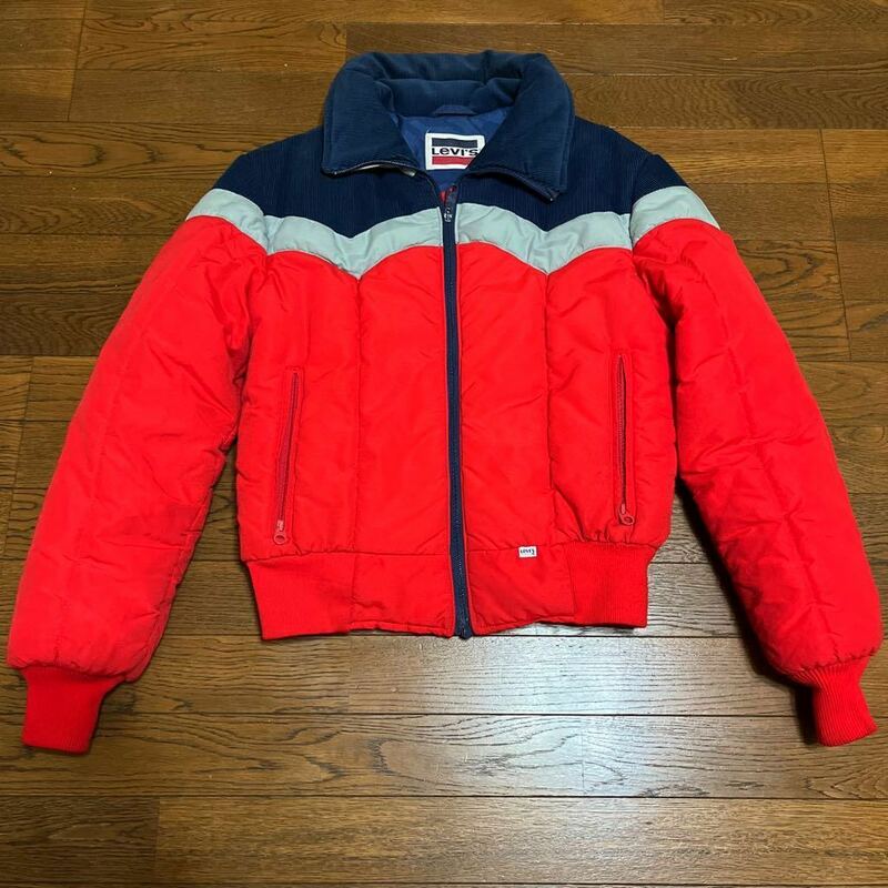 70s Levi's SKI リーバイス スキー 中綿ダウン コーデュロイ ジャケット ブルゾン ビンテージ M made in USA トリコ ヴィンテージ 中綿 80s