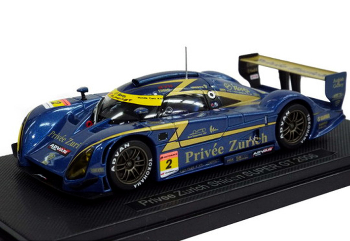 A★ EBBRO 1/43 ★ プリヴェ チューリッヒシデン 紫電 MC/RT-16 ムーンクラフト／Privee Zurich Shiden 2006 スーパーGT ★ 43821