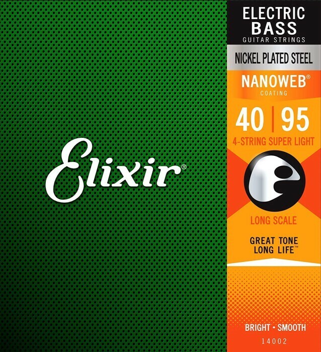 Elixir Nanoweb Bass #14002 Super Light 040-095 エリクサー コーティング弦 ベース弦