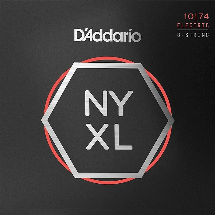 8弦用 D'Addario NYXL1074 Lght Top/Heavy Bottom 010-074 ダダリオ エレキギター弦