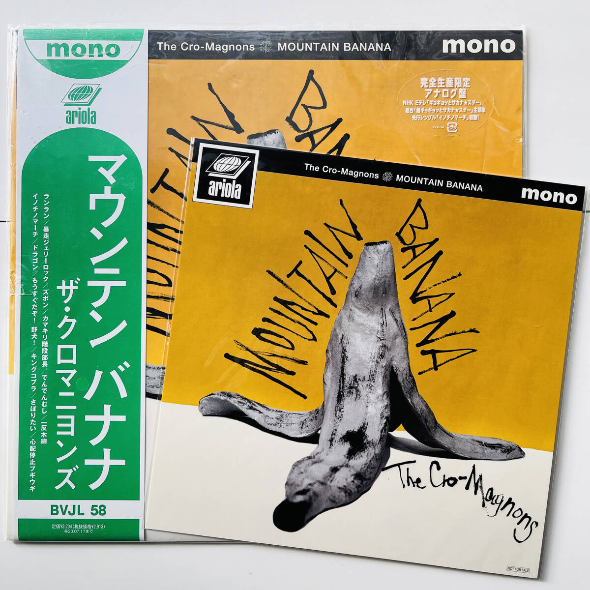 貴重メガジャケ 付 レコード〔 ザ・クロマニヨンズ MOUNTAIN BANANA 〕THE CRO-MAGNONS ザ・ブルーハーツ THE BLUE HEARTS ハイロウズ