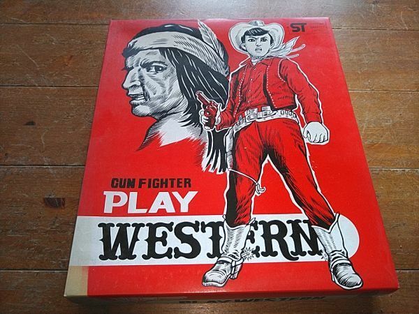 当時物 ウエスタンピストルセット 銀玉鉄砲 インディアン 西部劇セット 昭和レトロ