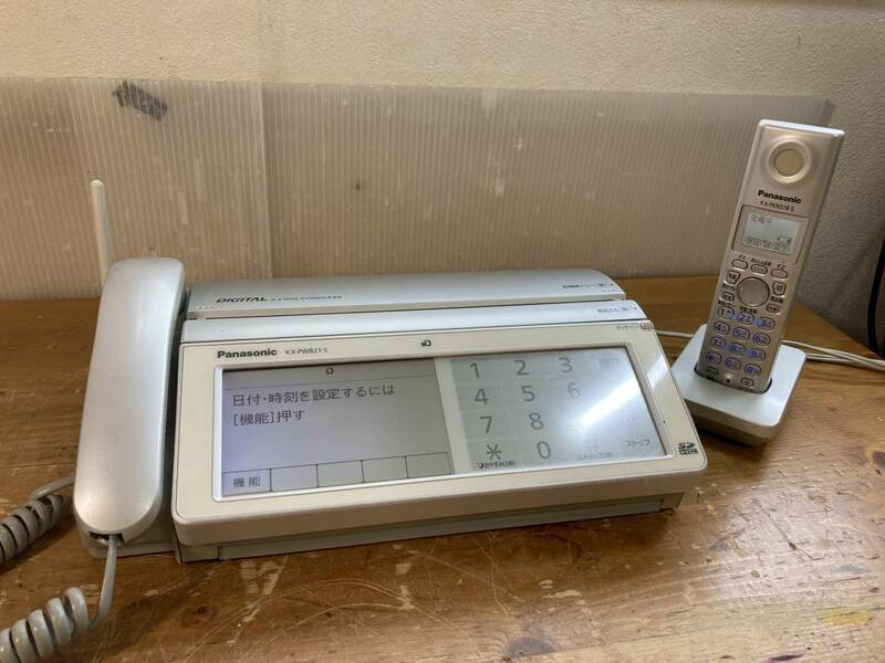 Panasonic パナソニック おたっくす パーソナル ファクス 電話 ファクシミリホン KX-PW821 22408ym 親機 子機 KX-FKN518