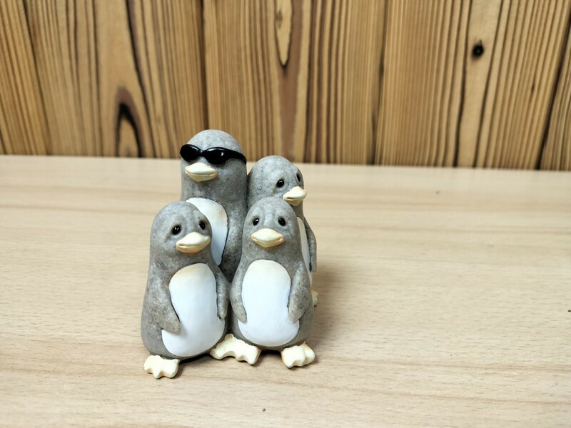 ★Quarry Critters　ペンギン親子　置物　オブジェ★