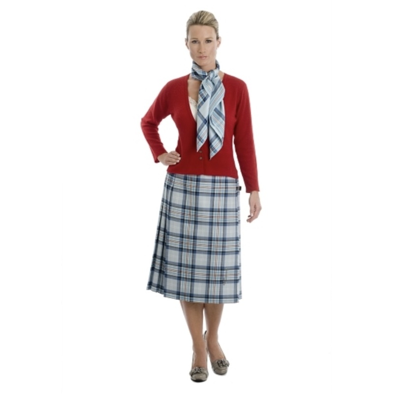 新品 LOCHCARRON of SCOTLAND ロキャロン ダイアナ妃 メモリアル タータンチェック キルトスカート サイズ14 Lサイズ スコットランド製