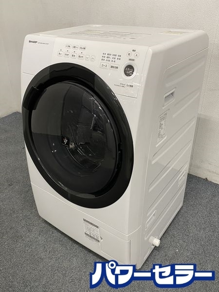 高年式!2021年製! シャープ/SHARP ES-S7F-WR ドラム式洗濯乾燥機 洗濯7kg/乾燥3.5kg 右開き ホワイト 中古家電 店頭引取歓迎 R7971