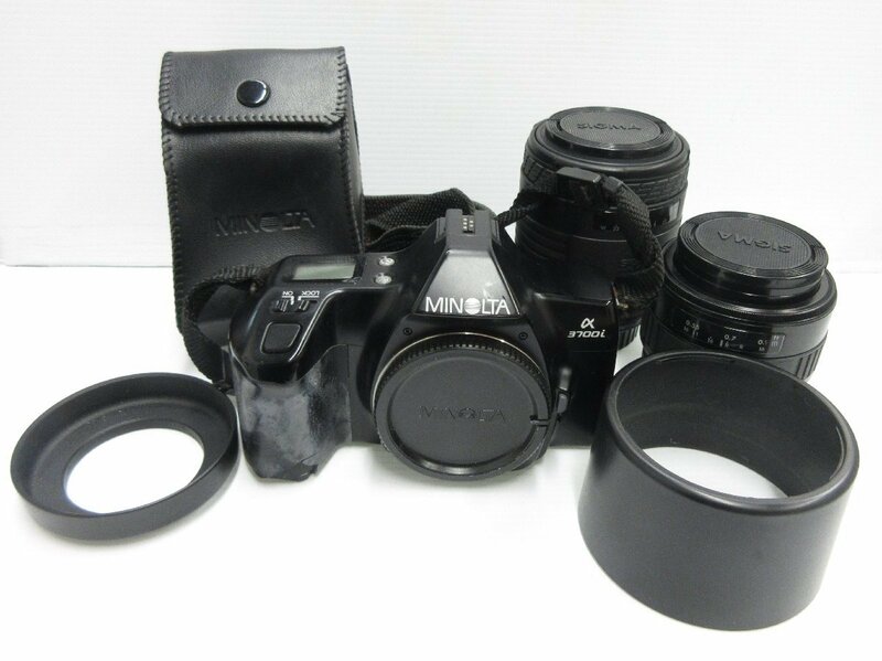 〇まとめて MINOLTA ミノルタ α 3700i / SIGMA AF ZOOM 35-70mm 1:3.5-4.5 UC 70-210mm 1:4-5.6 / PROGRAM 3200i カメラ レンズ ストロボ