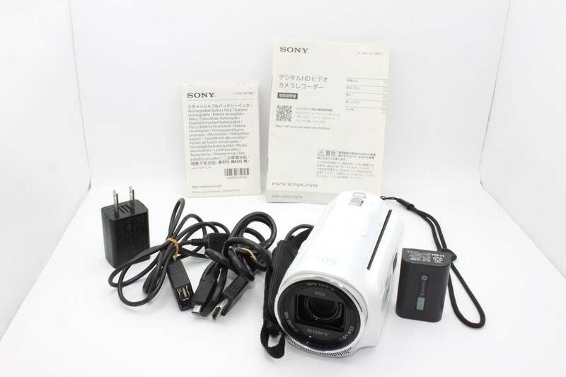 ★外観美品★ソニー SONY HDR-PJ670 ホワイト ビデオカメラ L1280#2270