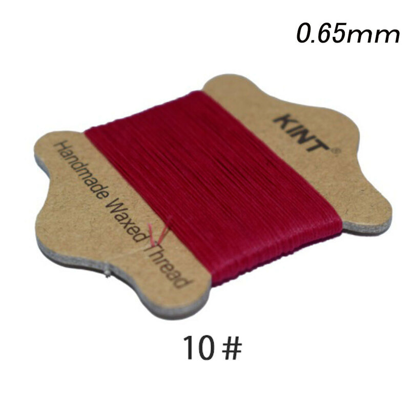 レザークラフト ロービキ糸 ビニモ 0.65mm ／10／20ｍ ロウビキ糸 ナイロン糸 ワックスコード 蝋 ロー引き ロウ引き 手縫い 糸