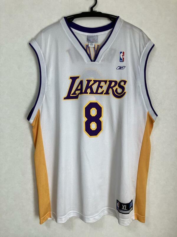 NBA LAKERS BRYANT コービー・ブライアント reebok　リーボック製 ロサンゼルス・レイカーズ ユニフォーム バスケ ジャージ　シャツ