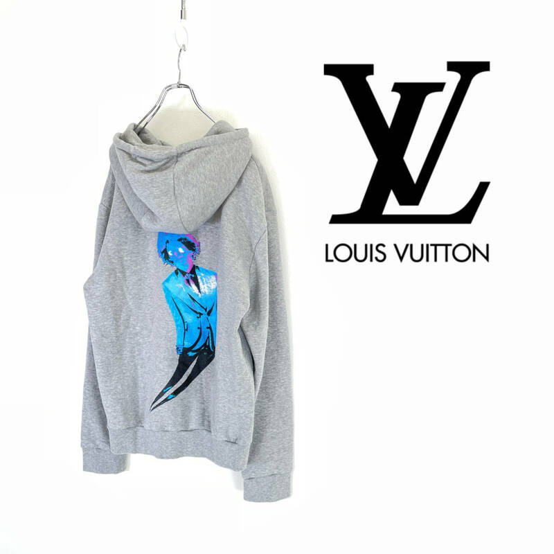 2019AW LOUIS VUITTON by virgil abloh ルイヴィトン ロゴ ネオンワーキングマン フーディパーカー size XL RM212 UYR HLY68W 0130567