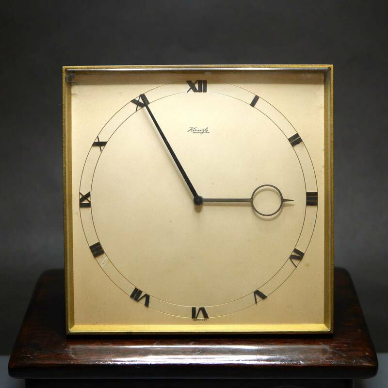 ヴィンテージ ◆ KIENZLE キンツレ 置時計 ドイツ製 時計 当時物 08-02