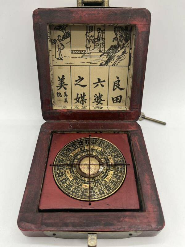 希少!骨董　風水盤　羅針盤　包囲磁石　中国　アンティーク　時代物
