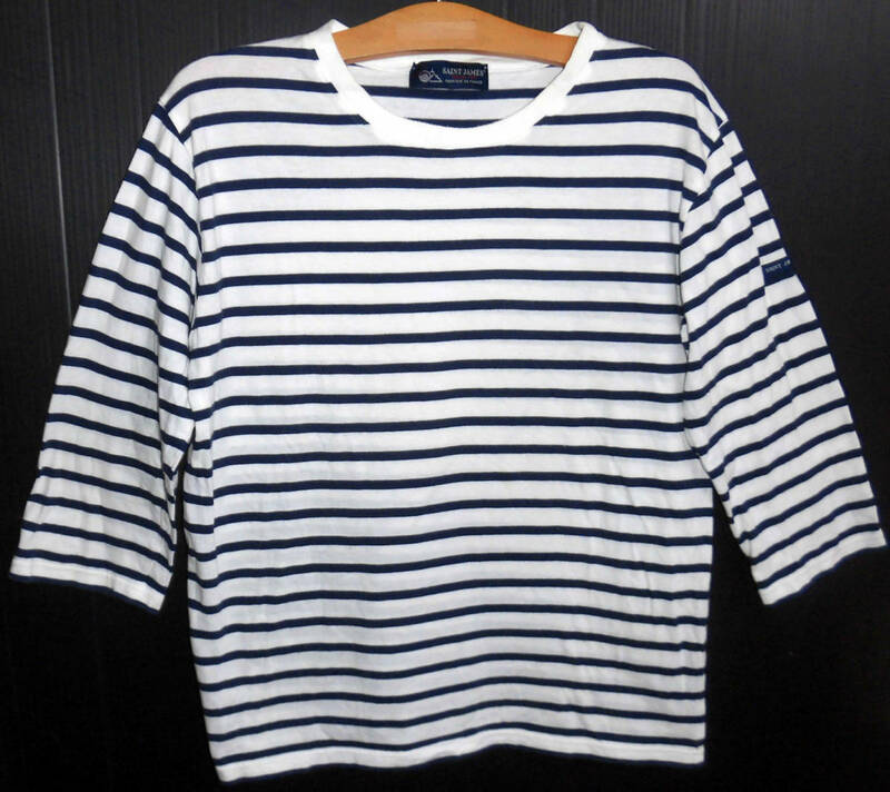 SAINT JAMES セントジェームス CREWNECK 3/4 ボーダー 7分袖 Tシャツ M