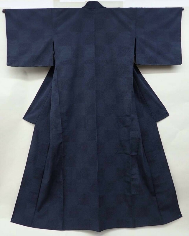 ●着物56 美品 本場塩沢結城 夏着物 単衣 正絹 着丈約155cm●着物/和装品/保管品/消費税0円