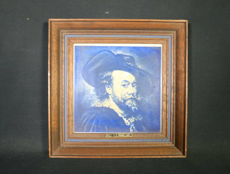 陶板画・人物図・1577-P-P-RUBENS-1640・額入