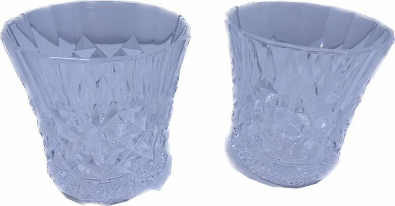 ロックグラス クリスタル オールドファッション ウィスキー ロック コップ ガラス グラス 食器 洋食器 2点セット