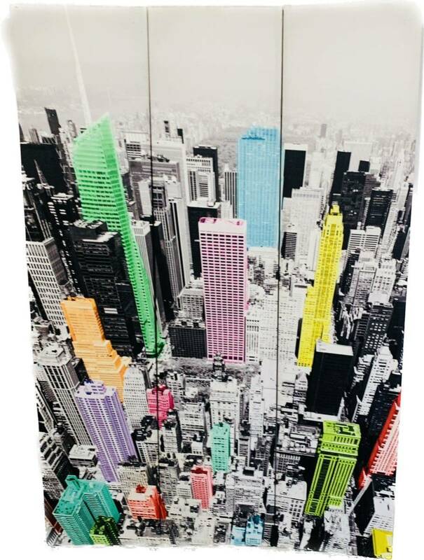 ニューヨークシティ NYC パーテーション おしゃれ アート 仕切り パネル 絵 美術品 インテリア 
