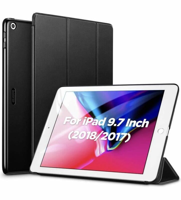 iPad 9.7 2018/2017 ケース 軽量 薄型 レザー 三つ折スタンド オートスリープ機能 スマートカバー 全5色 2017年と2018年発売の9.7インチ