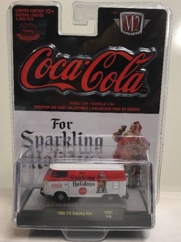 M2 MACHINES 1/64 For Sparkling Holidays／Coca-Cola　1960 VW Delivery Van 国内入手困難品 