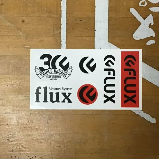 FLUX フラックス 【LOGO SET SHEET STICKER】 小 新品正規 ステッカー（郵便送料込み）
