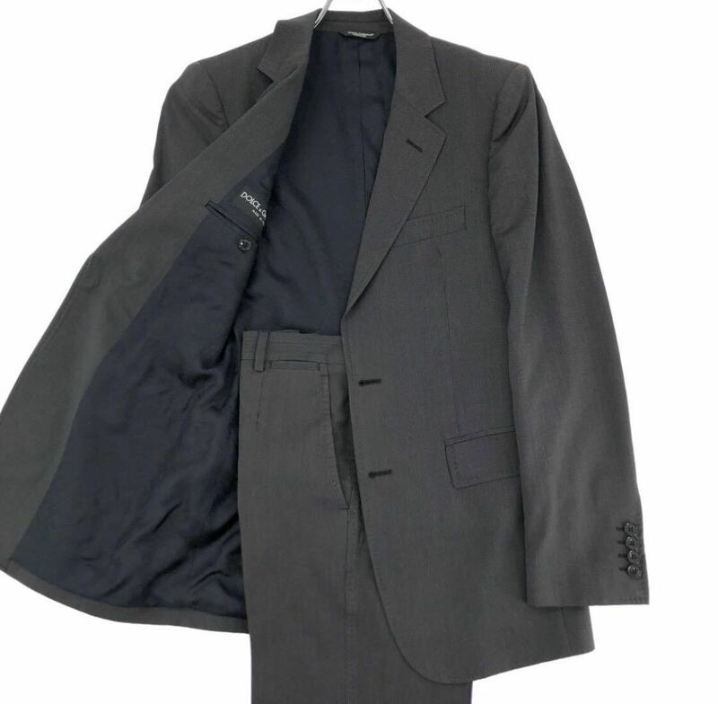 DOLCE&GABBANA ドルチェアンドガッバーナ スーツ セットアップ ジャケット パンツ 総裏 センターベンツ NEW LUXURY Sサイズ 小さいサイズ