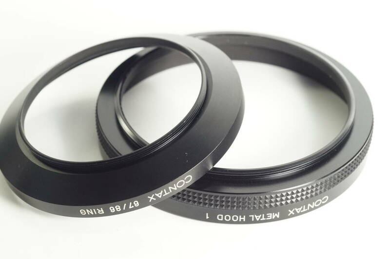 RBGF11『送料無料 キレイ』CONTAX 67／86 RING コンタックス 67／86 リング CONTAX METAL HOOD 1 コンタックス は86ミリ　フード　リング