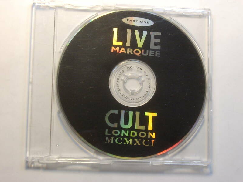 ♪　中古CD本体のみ　 ザ・カルト(The Cult) 　Live Cult : Marquee London MCMXCI　♪