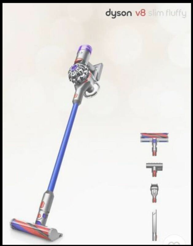 【ほぼ新品】Dyson V8 Slim Fluffy Extra SV10K EXT BU