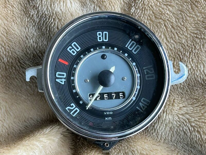 空冷　VW ビートル　スピードメーター　66年2月　ユーズドコンディション　動作確認済み