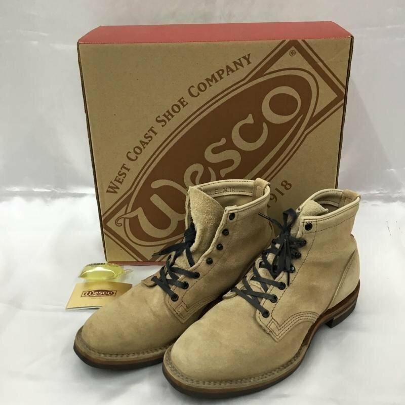 WESCO 表記無し ウエスコ ブーツ ショートブーツ BE207700 Custom Jobmaster 10E 箱有 スエード Boots Short Boots 10104749