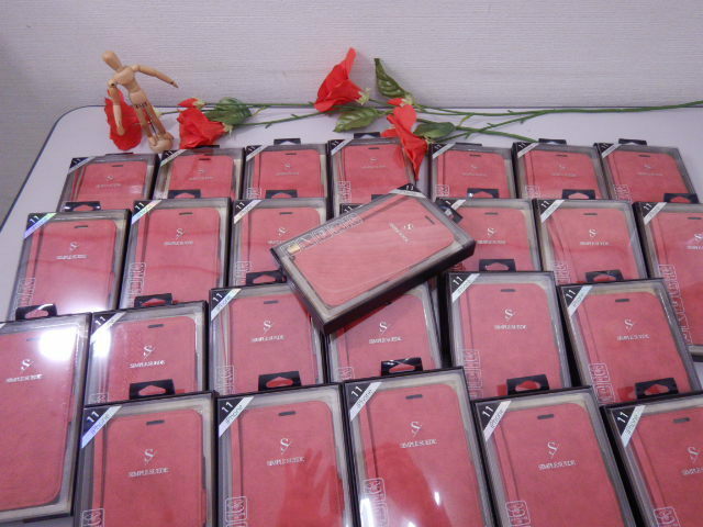 i phone/アイホーン11対応　携帯ケース　まとめて50個　紅色