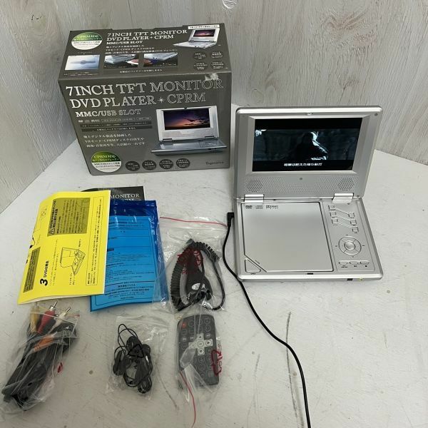 【中古】7INCH　TFT　MONITOR DVD PLAYER CPRM MMC/USB SLOT　DVDプレイヤー　ジャンク