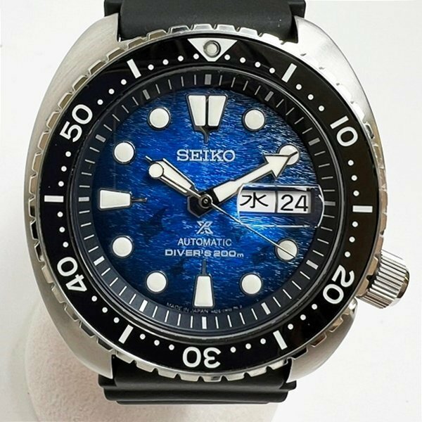 稼働美品 SEIKO セイコー PROSPEX プロスペックス SBDY063 4R36-08D0 ダイバースキューバ メンズ腕時計 自動巻 純正替ベルト付 中古 HK0073